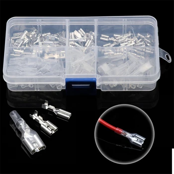 120pcs 2.8mm 4.8mm 6.3mm Female Spade Terminals Connectors Assortment Set Crimp Terminals with Insulating Sleeves
120pcs 2.8mm 4.8mm 6.3mm Female Spade Terminals Connectors Assortment Set Crimp Terminals with Insulating Sleeves