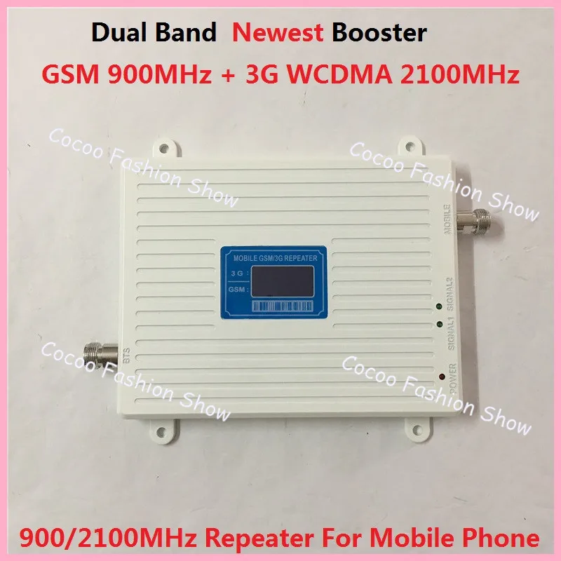 LCD Display ! Newest 2G GSM 3G W-CDMA 900 2100MHz Celular Signal Booster Amplifier Dual Band GSM 3G Mobile Phone Signal Repeater
LCD Display ! Newest 2G GSM 3G W-CDMA 900 2100MHz Celular Signal Booster Amplifier Dual Band GSM 3G Mobile Phone Signal Repeater