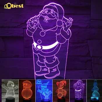 Santa Claus Christmas Snowman Christmas Hat 3D 7 Color Night Light Smart Remote Control Acrylic Creative Lights Christmas Gifts
Santa Claus Christmas Snowman Christmas Hat 3D 7 Color Night Light Smart Remote Control Acrylic Creative Lights Christmas Gifts