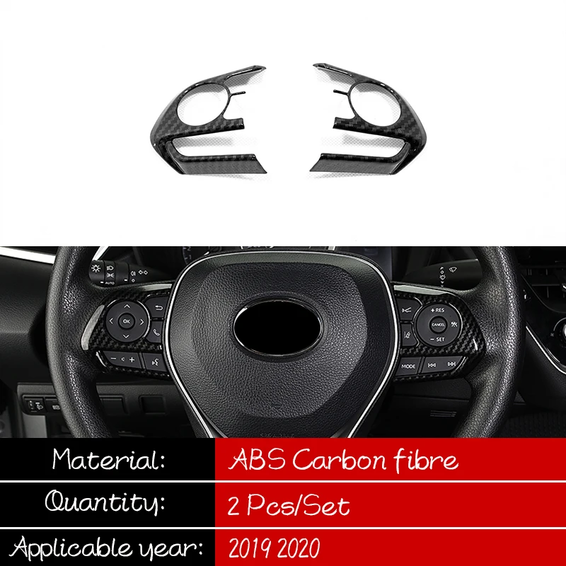 ABS Carbon fibre For Toyota Camry 2019 2020 accessories Car Steering wheel Button frame Cover Trim Sticker Car styling 2pcs
ABS Carbon fibre For Toyota Camry 2019 2020 accessories Car Steering wheel Button frame Cover Trim Sticker Car styling 2pcs