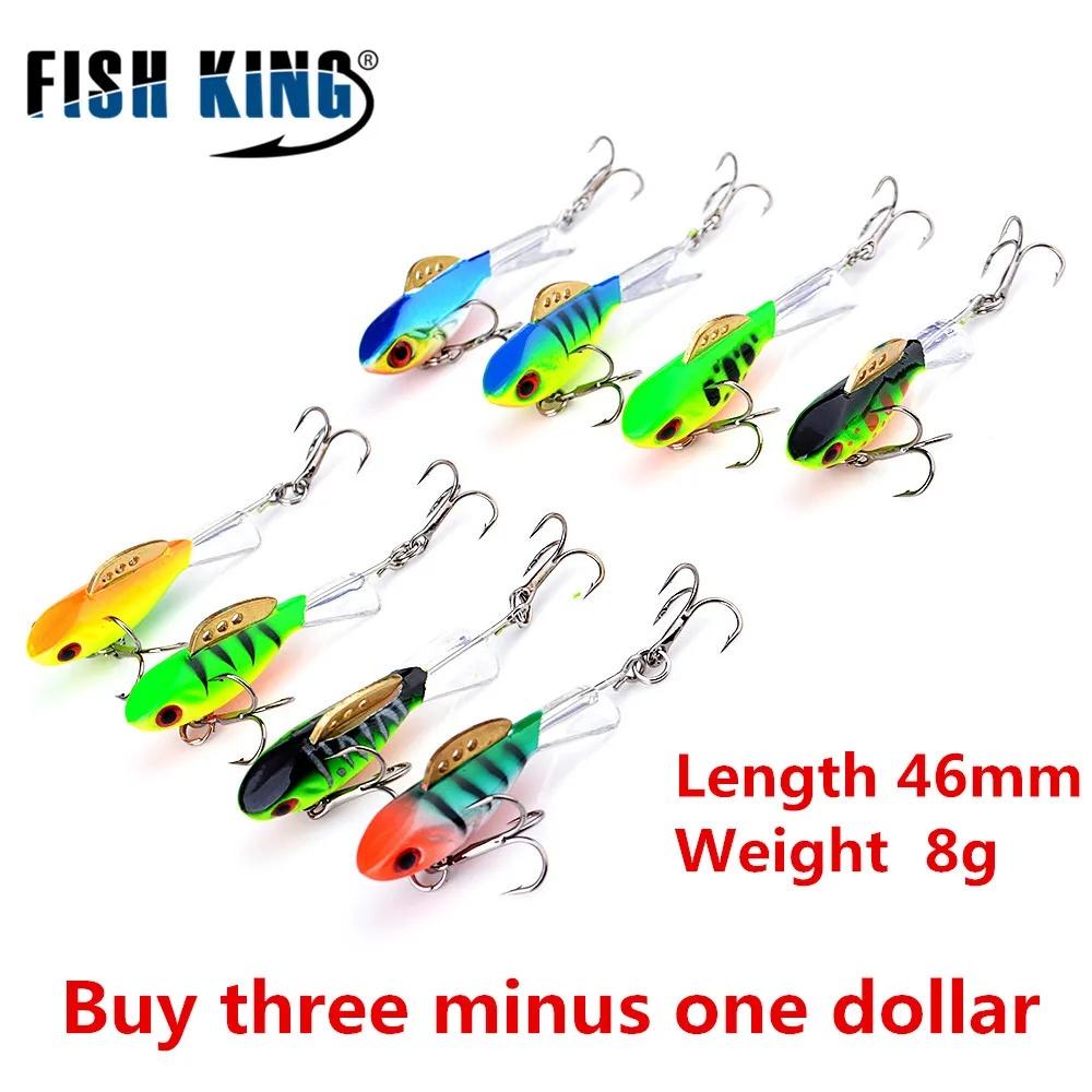 FISH KING 1PC Ice Fishing Bait Weight 8g Length 46mm Winter Fishing Simulation Bait
FISH KING 1PC Ice Fishing Bait Weight 8g Length 46mm Winter Fishing Simulation Bait