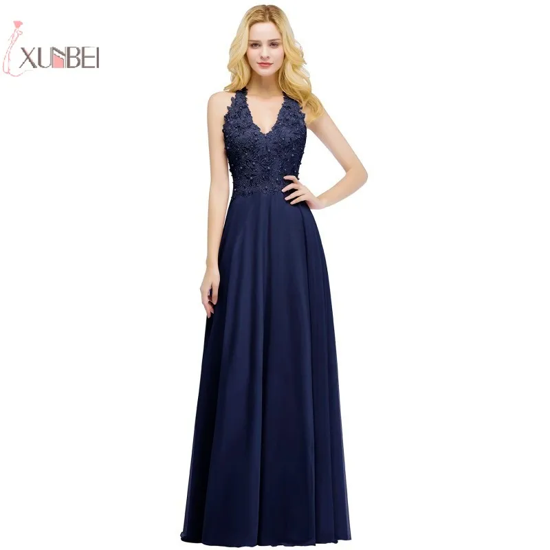 2019 Luxury Chiffon Long Evening Dress Sexy V Neck Sleeveless Pearl Applique Evening Gown robe de soiree longue
2019 Luxury Chiffon Long Evening Dress Sexy V Neck Sleeveless Pearl Applique Evening Gown robe de soiree longue