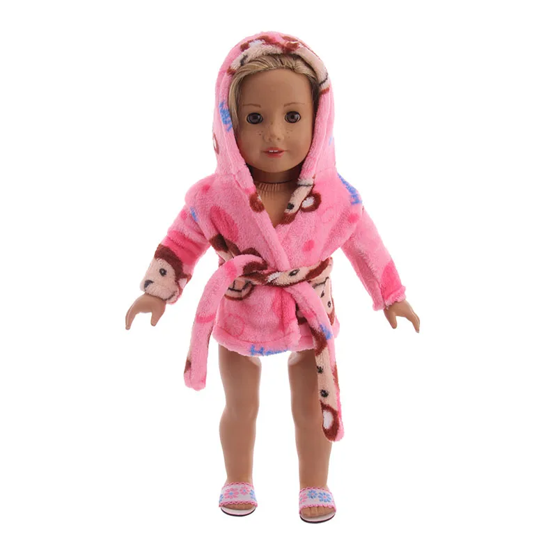 Doll Clothes Pajamas Monkey Pattern Pink Nightgown+Belt Fit 18 Inch American Doll & 43 Cm Born Doll For Generation Toy
Doll Clothes Pajamas Monkey Pattern Pink Nightgown+Belt Fit 18 Inch American Doll & 43 Cm Born Doll For Generation Toy