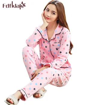 Fdfklak M-3XL Plus Size Pajamas for Women Long Sleeve Printing Pyjamas Women 2018 New Cotton Sleepwear Pijama Set Pyjama Femme
Fdfklak M-3XL Plus Size Pajamas for Women Long Sleeve Printing Pyjamas Women 2018 New Cotton Sleepwear Pijama Set Pyjama Femme
