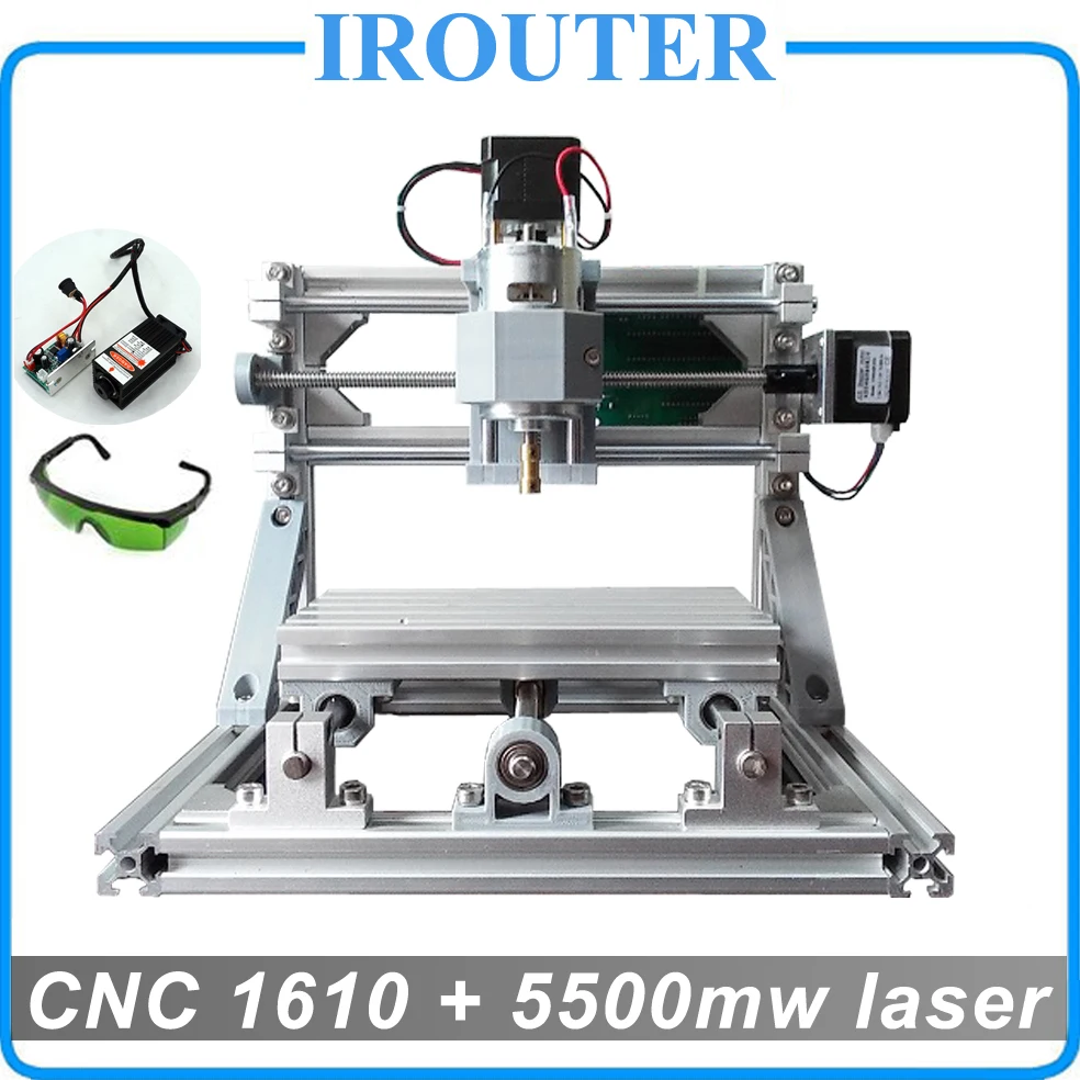 CNC 1610 + 5500mw laser,diy cnc engraving machine,mini Pcb Milling Machine,Wood Carving machine,cnc router,cnc1610,GRBL control
CNC 1610 + 5500mw laser,diy cnc engraving machine,mini Pcb Milling Machine,Wood Carving machine,cnc router,cnc1610,GRBL control