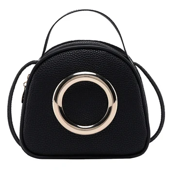 Fashion Korean Style Metal Ring Messenger Bag The Lychee Pattern Small Hand Bag Purse Shoulder Small Round Bag
Fashion Korean Style Metal Ring Messenger Bag The Lychee Pattern Small Hand Bag Purse Shoulder Small Round Bag