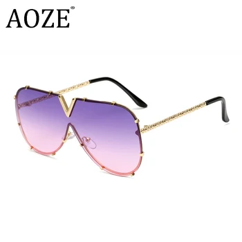 AOZE 2019 One Piece Sunglasses Men Brand Designer High Quality Oversized Sunglasses For Women fashion Sunglass UV400
AOZE 2019 One Piece Sunglasses Men Brand Designer High Quality Oversized Sunglasses For Women fashion Sunglass UV400