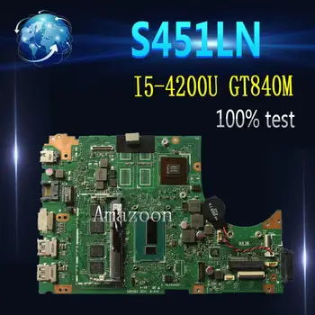 Amazoon S451LN Laptop motherboard I5-4200U GT840M for ASUS S451 S451L V451 V451L S451LN S451LB Test mainboard S451LN motherboard
Amazoon S451LN Laptop motherboard I5-4200U GT840M for ASUS S451 S451L V451 V451L S451LN S451LB Test mainboard S451LN motherboard