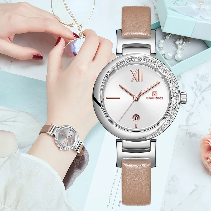 Naviforce Wrist Watches for Women Waterproof Brand Women's Watches Fashion Leather Wrist Watch Women's Watch Women Luxury Quartz
Naviforce Wrist Watches for Women Waterproof Brand Women's Watches Fashion Leather Wrist Watch Women's Watch Women Luxury Quartz