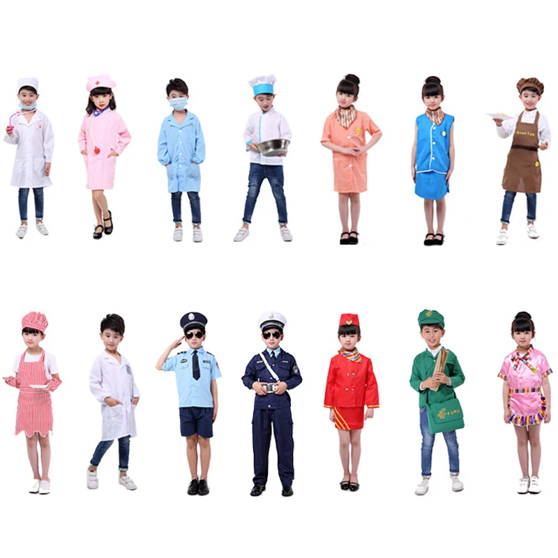 Children Nurse Doctor Chef Uniform Baby Policeman Stewardess Waitress Party Wear Cook Clothes Kids Pilot Air Force Stage Costume
Children Nurse Doctor Chef Uniform Baby Policeman Stewardess Waitress Party Wear Cook Clothes Kids Pilot Air Force Stage Costume