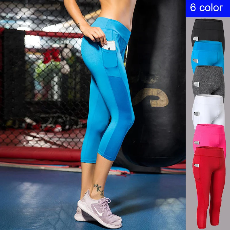 Women's Side Pocket Yoga Cropped Pants Fitness Running Elastic Skinny Quick-drying Sweat 7 Pants
Women's Side Pocket Yoga Cropped Pants Fitness Running Elastic Skinny Quick-drying Sweat 7 Pants