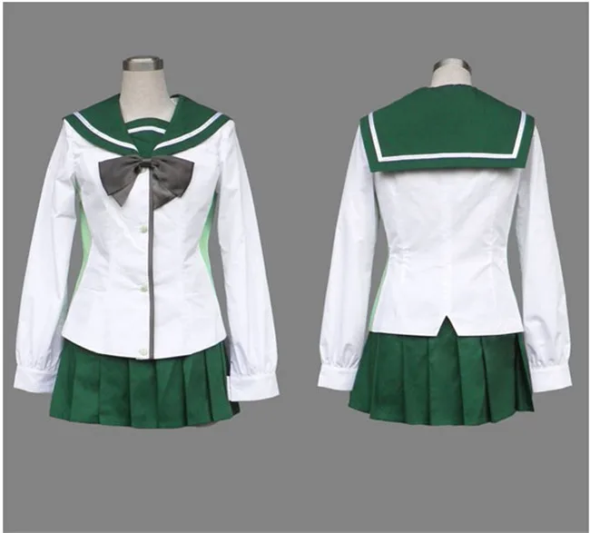Аниме старшая школа мертвецов Косплей Костюм Fujimi девочки Busujima Saeko Unifrom для