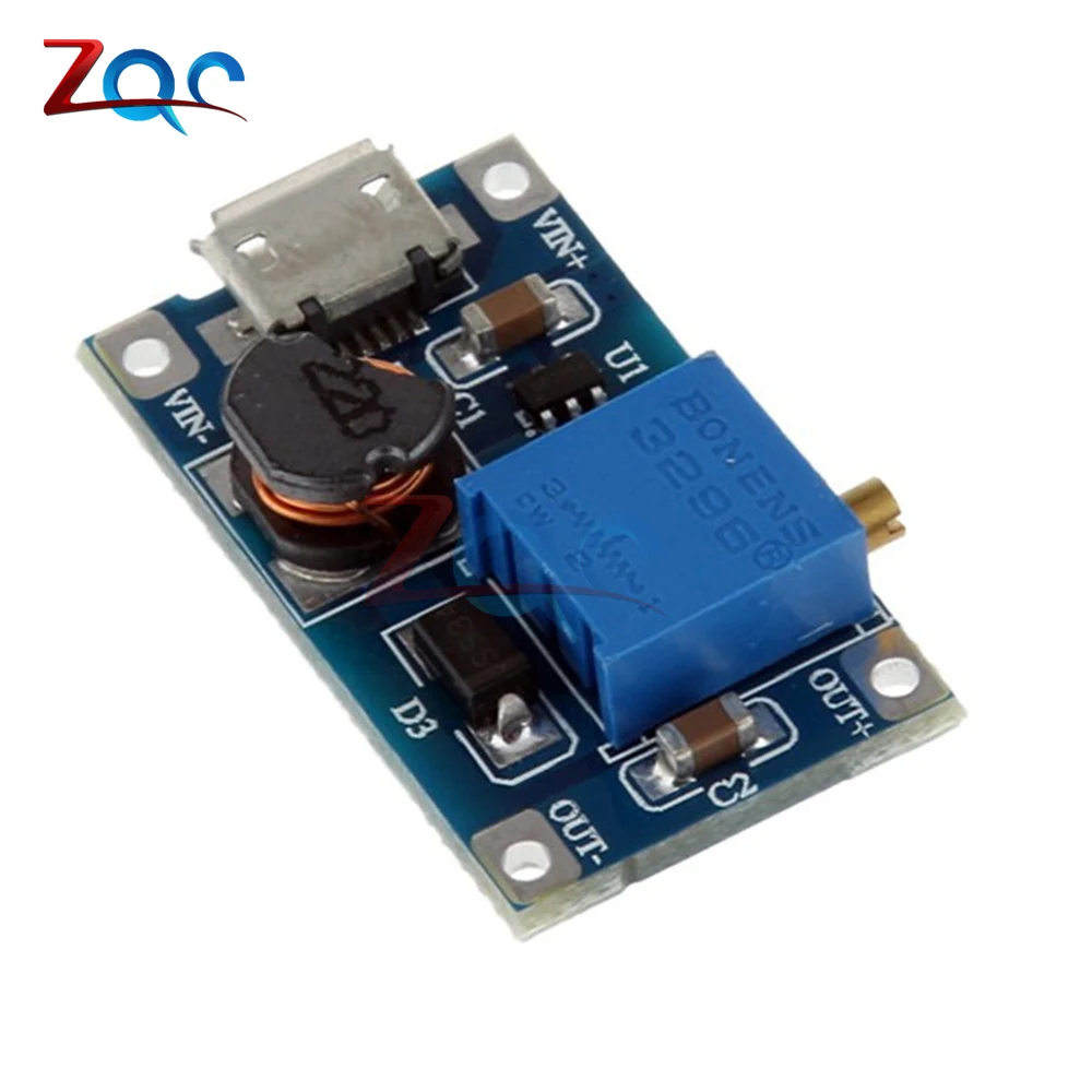 2pcs For Replace XL6009 2A Max DC-DC Step Up Power Module MT3608 Micro USB 2-24V To 28V Adjustable Booster For Arduino
2pcs For Replace XL6009 2A Max DC-DC Step Up Power Module MT3608 Micro USB 2-24V To 28V Adjustable Booster For Arduino
