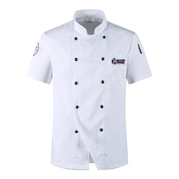White Short-sleeved Breathable Chef Coats Jacket Restaurant Hotel Men Work Wear Kitchen Cooker Uniform Overalls Suits
White Short-sleeved Breathable Chef Coats Jacket Restaurant Hotel Men Work Wear Kitchen Cooker Uniform Overalls Suits
