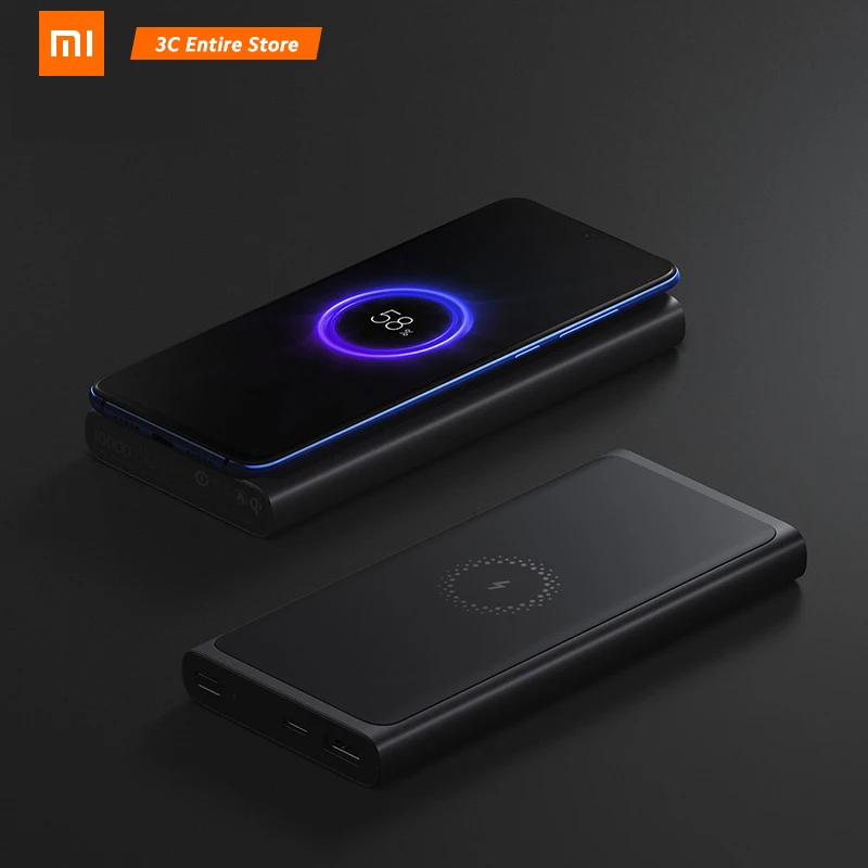 Xiaomi Wireless Power bank 10000mAh PLM11ZM USB Type C Mi Powerbank 10000 Qi Fast Wireless Charger Portable Charging Poverbank
Xiaomi Wireless Power bank 10000mAh PLM11ZM USB Type C Mi Powerbank 10000 Qi Fast Wireless Charger Portable Charging Poverbank