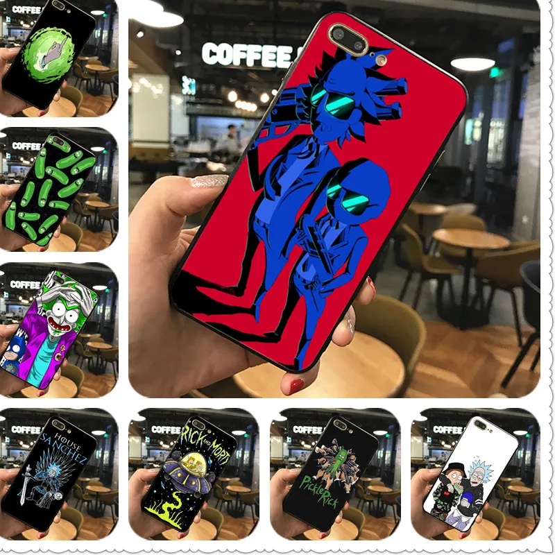 Rick and Morty phone Case For iphone 6 5s X 7 8 Plus Black silicone case For Samsung s5 6 s7 edge s8 s9 plus Case Cover
Rick and Morty phone Case For iphone 6 5s X 7 8 Plus Black silicone case For Samsung s5 6 s7 edge s8 s9 plus Case Cover