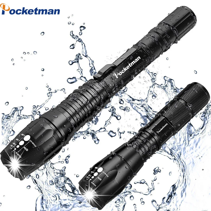 10000LM V6/L2/T6 LED Flashlight Rechargeable Adjusttable Focus 5 Light Modes Outdoor Waterproof Torch Linterna Led for 18650
10000LM V6/L2/T6 LED Flashlight Rechargeable Adjusttable Focus 5 Light Modes Outdoor Waterproof Torch Linterna Led for 18650