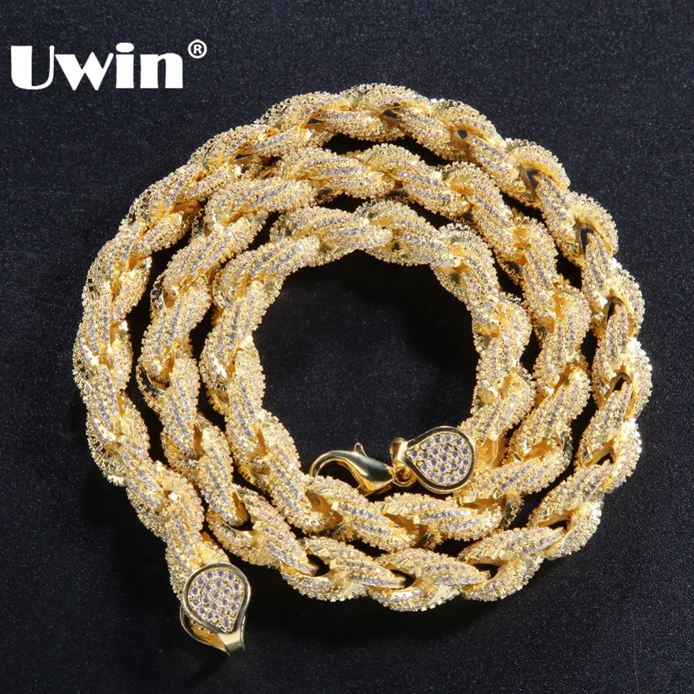 Uwin Bling 8 мм, роскошная цепочка из фианита с микрозакрепкой, ожерелье для мужчин золотистого цвета, модный хип-хоп, ювелирные изделия
Uwin Bling 8 мм, роскошная цепочка из фианита с микрозакрепкой, ожерелье для мужчин золотистого цвета, модный хип-хоп, ювелирные изделия