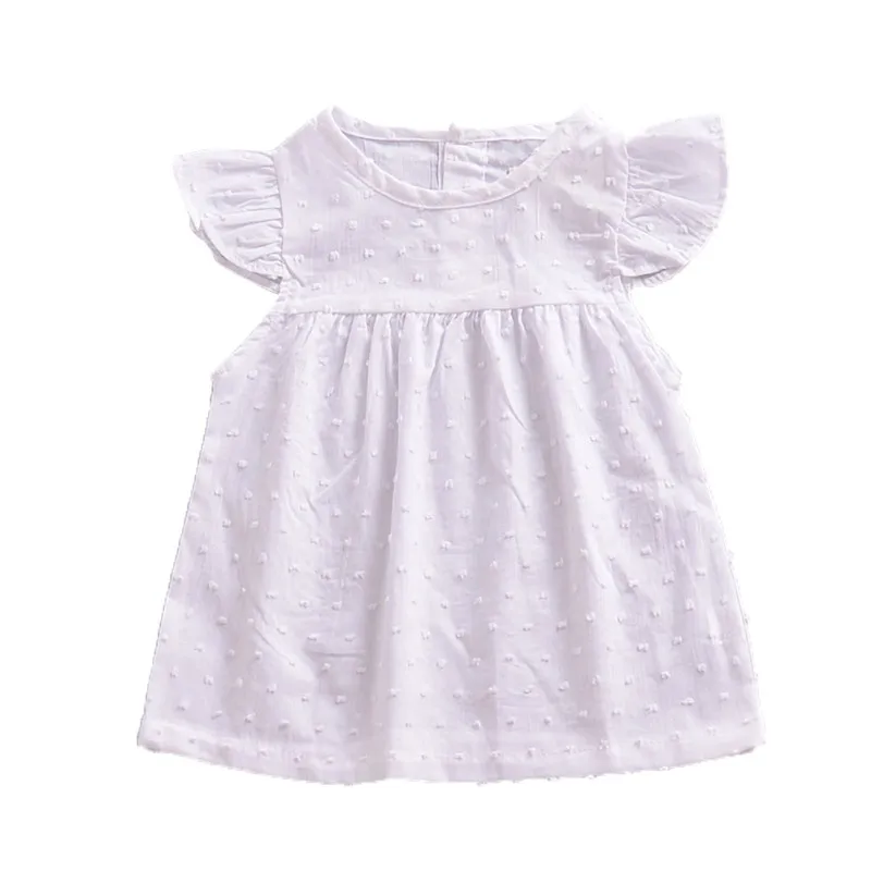 2018 Summer New Kids Baby Dresses Fashion White Solid Small Fresh Fly Sleeve Brief Dress Baby Cute Children Clothes
2018 Summer New Kids Baby Dresses Fashion White Solid Small Fresh Fly Sleeve Brief Dress Baby Cute Children Clothes