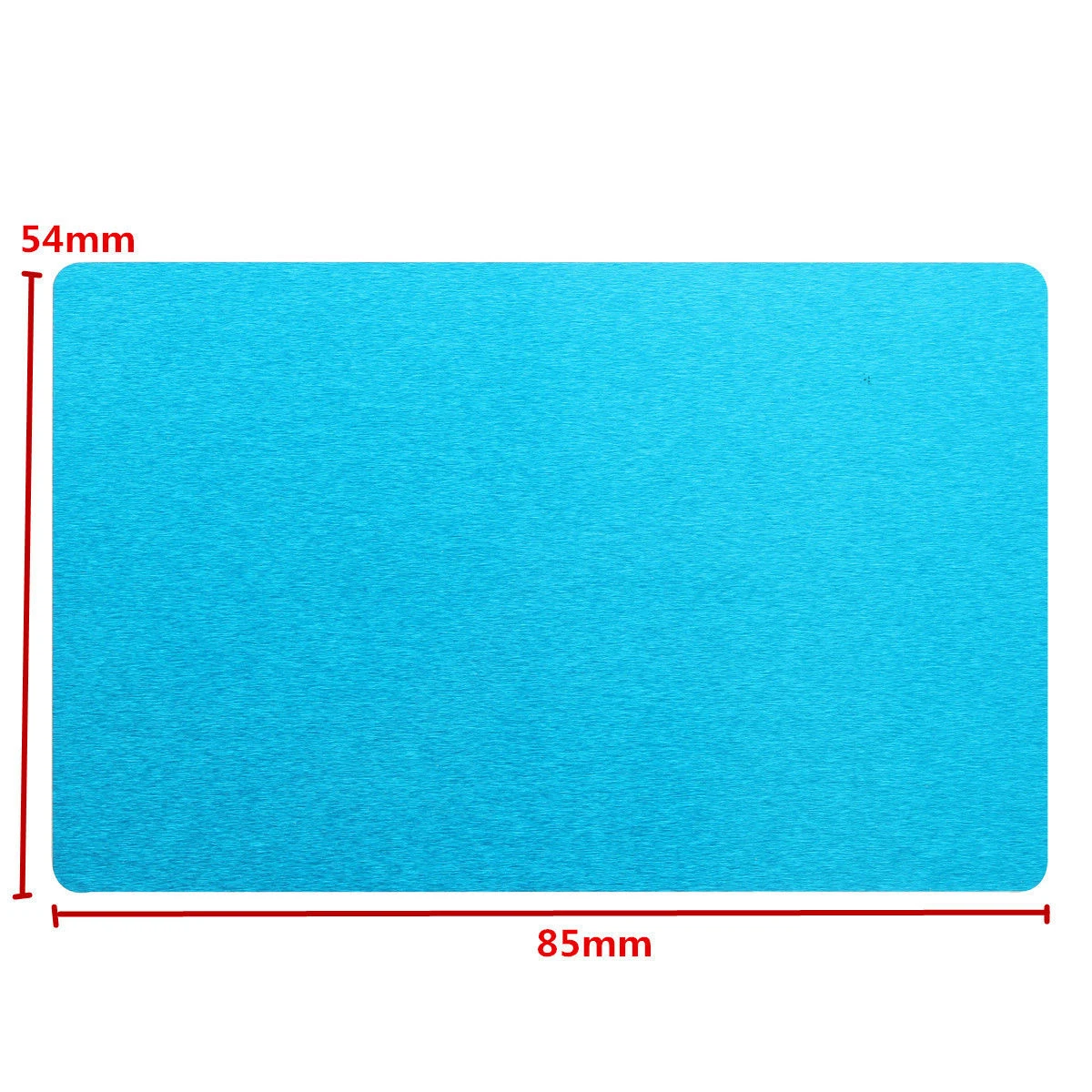 50pcs New Aluminum Alloy Laser Marking Business Card Blank Random Colors 85x54x0.17mm