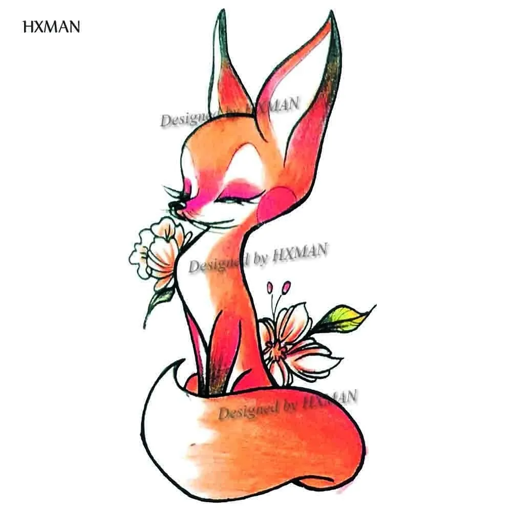HXMAN Fox Temporary Tattoo Sticker Tattoos for Waterproof Women Fashion Body Art Kids Children Hand Fake Tatoo 10.5X6cm A-052
HXMAN Fox Temporary Tattoo Sticker Tattoos for Waterproof Women Fashion Body Art Kids Children Hand Fake Tatoo 10.5X6cm A-052