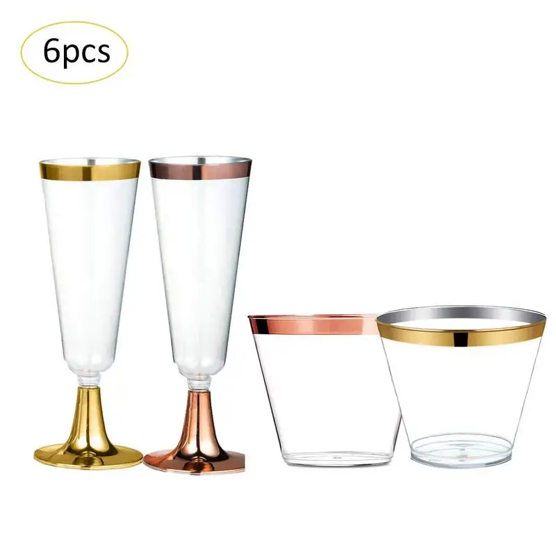 6Pcs/Set Stemware Wedding Toasting Champagne Flutes Glasses Drink Cup Party Marriage Wine Decoration Cups For Parties Gift Box
6Pcs/Set Stemware Wedding Toasting Champagne Flutes Glasses Drink Cup Party Marriage Wine Decoration Cups For Parties Gift Box