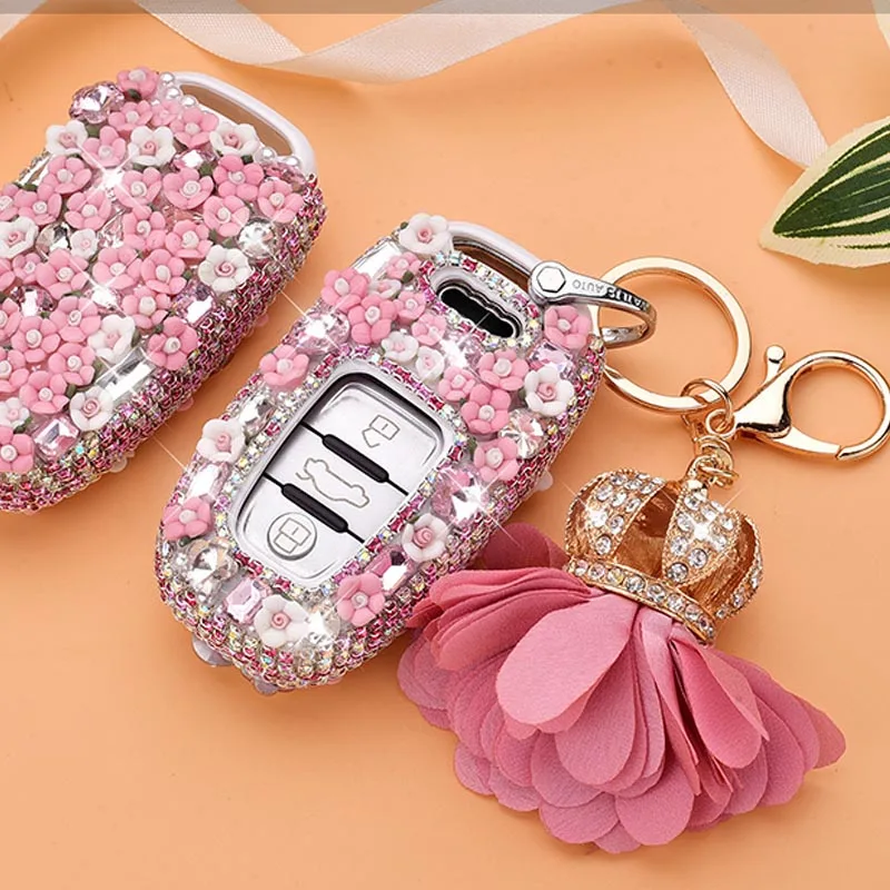 Handmade 3 Buttons Ceramic Flower Jewelry Car Key Case Cover For Audi A4L A5 A6L A7 A8 Q5 SQ5 S7 S8 S5 S6 RS5 RS7 Lady Style
Handmade 3 Buttons Ceramic Flower Jewelry Car Key Case Cover For Audi A4L A5 A6L A7 A8 Q5 SQ5 S7 S8 S5 S6 RS5 RS7 Lady Style