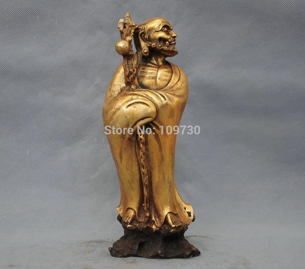 bir 002183 10" China Chinese Bronze Damo Bodhidharma Dharma Buddha gourd Statue
bir 002183 10" China Chinese Bronze Damo Bodhidharma Dharma Buddha gourd Statue