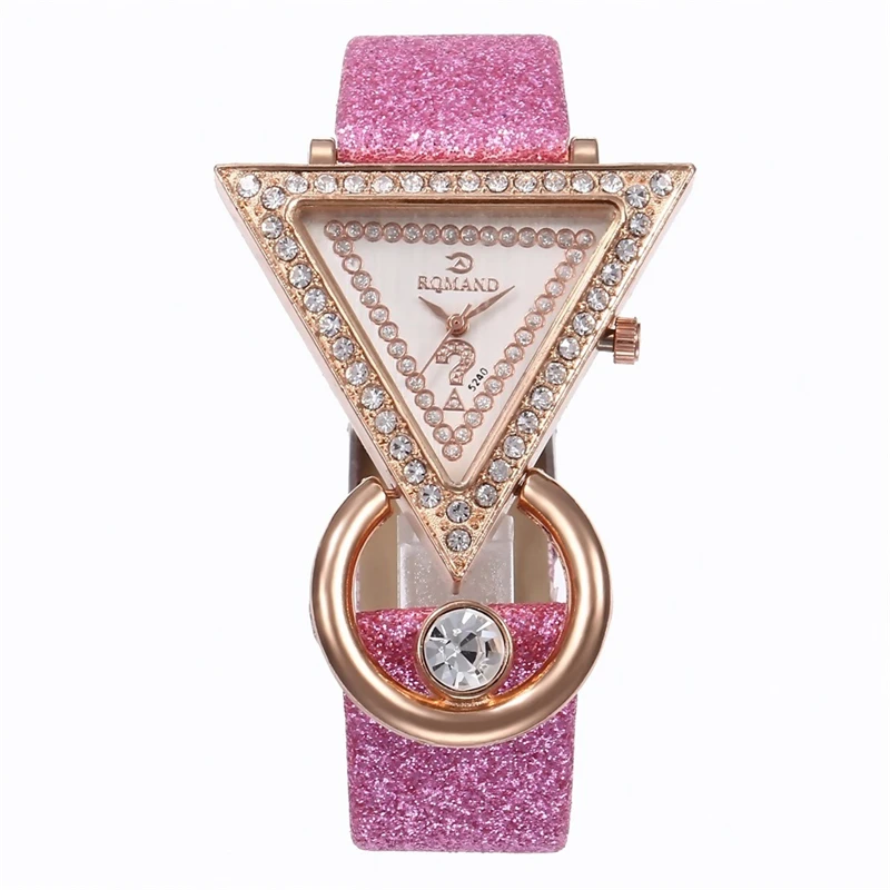 Free Shipping Luxury Brand Ladies Clock Triangle Inlaid Rhinestones Girls Frosted Strap Quartz Women's Wristwatch Female Models
Free Shipping Luxury Brand Ladies Clock Triangle Inlaid Rhinestones Girls Frosted Strap Quartz Women's Wristwatch Female Models
