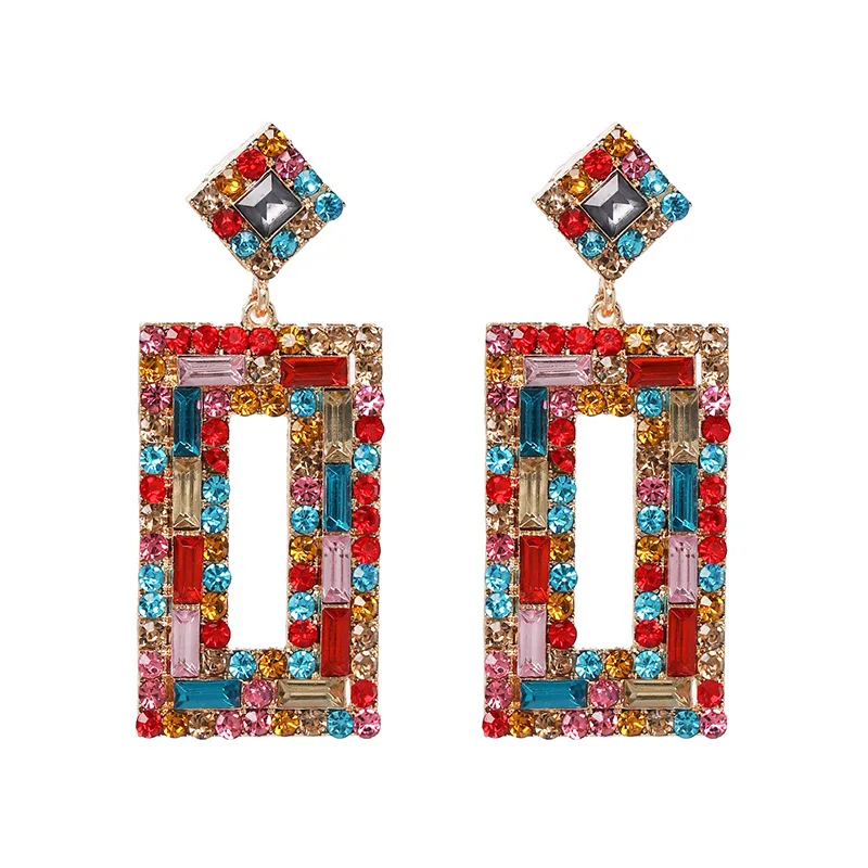 Multicolors Resin Rhinestone Gems Square Pendant Dangle Earrings For Women Accessories Fashion Statement Earring New Arrival
Multicolors Resin Rhinestone Gems Square Pendant Dangle Earrings For Women Accessories Fashion Statement Earring New Arrival
