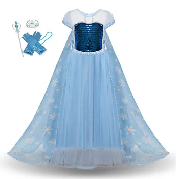 Girls Dresses Cartoon Princess Elsa Dress Cosplay children Costume Birthday Party Opera Children Stage Fantasy Tutu dress
Girls Dresses Cartoon Princess Elsa Dress Cosplay children Costume Birthday Party Opera Children Stage Fantasy Tutu dress