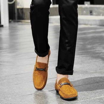 Rommedal men casual shoes genuine leather stripe flat moccasins leisure man Loafers slip-on drive walk male peas footwear 2019
Rommedal men casual shoes genuine leather stripe flat moccasins leisure man Loafers slip-on drive walk male peas footwear 2019