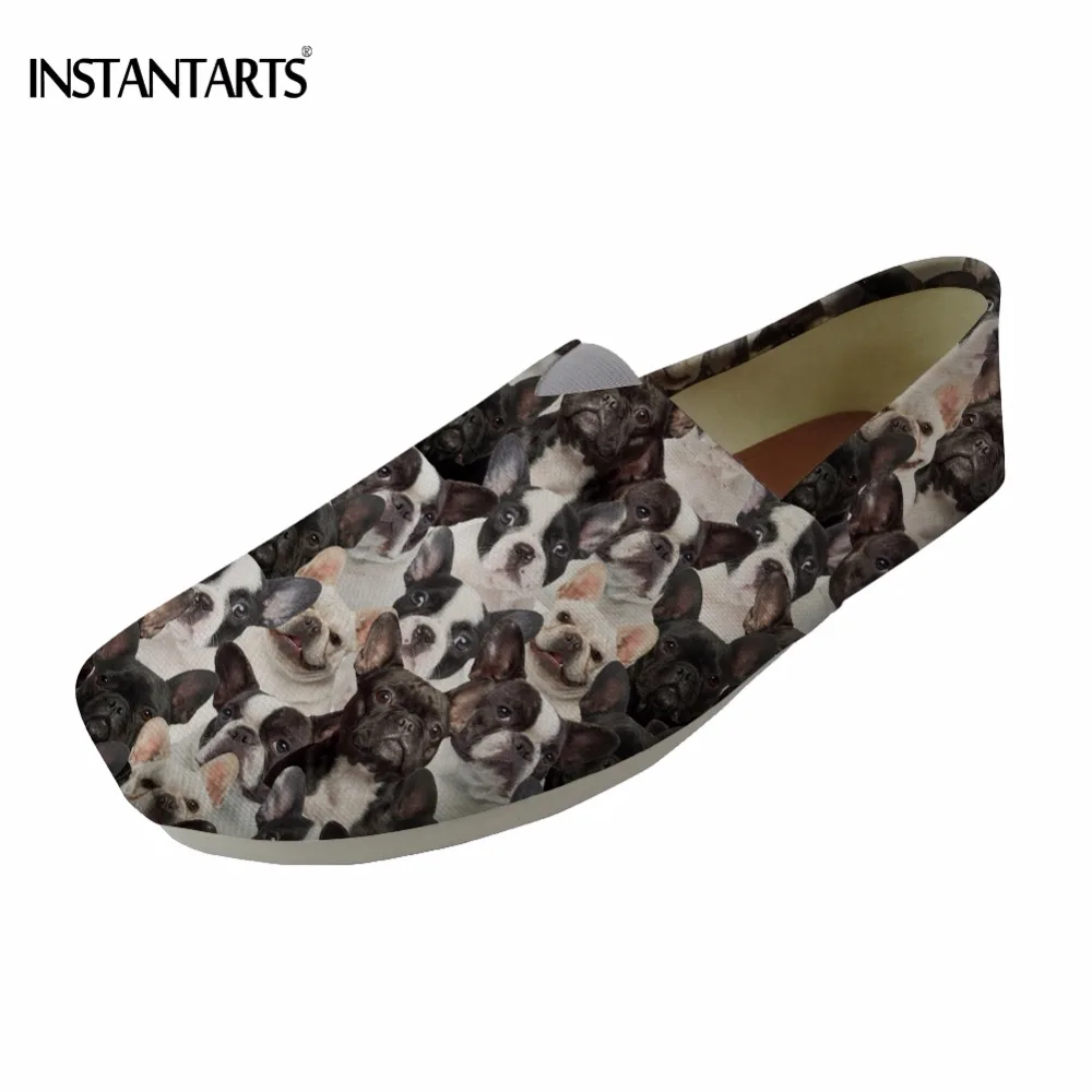 INSTANTARTS Cute 3D Puppy French Bulldog/Boston Terrier Printing Teenager Girls Summer Cloth Shoes Casual Breathable Flat Shoes
INSTANTARTS Cute 3D Puppy French Bulldog/Boston Terrier Printing Teenager Girls Summer Cloth Shoes Casual Breathable Flat Shoes