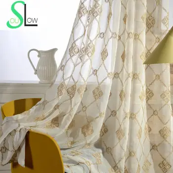 Slow Soul Embroidery Curtain Fabric Curtains Bedroom Living Room French Window Embroidered Cortinas Tulle Baby Drapes Kitchen
Slow Soul Embroidery Curtain Fabric Curtains Bedroom Living Room French Window Embroidered Cortinas Tulle Baby Drapes Kitchen
