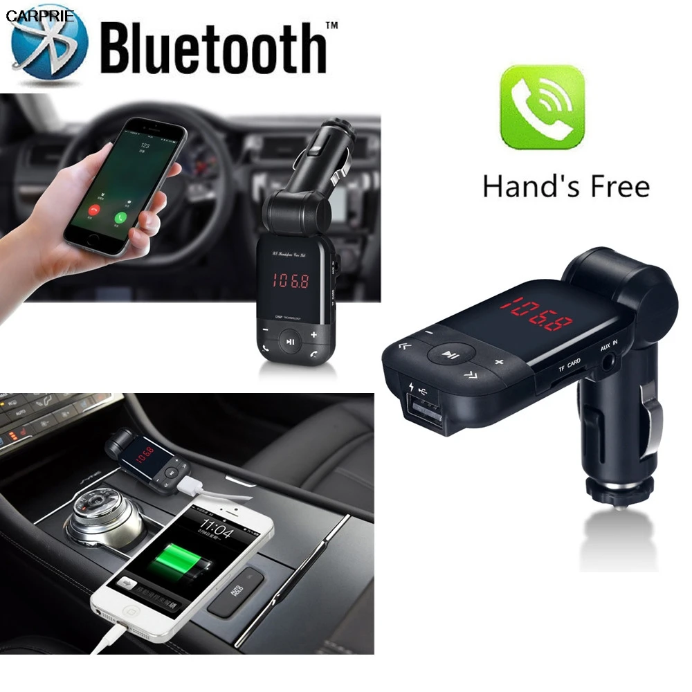 CARPRIE LCD Bluetooth Car Kit Cigarette Lighter MP3 FM Transmitter Handsfree USB Smart Car Charger TJ
CARPRIE LCD Bluetooth Car Kit Cigarette Lighter MP3 FM Transmitter Handsfree USB Smart Car Charger TJ