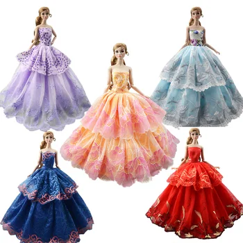 NK 11 Items =5 Pcs Mix Style Wedding Dress Princess Gown+ 6 Pcs Fashion Plastic Chain Necklace For Barbie Doll best Child' Gift
NK 11 Items =5 Pcs Mix Style Wedding Dress Princess Gown+ 6 Pcs Fashion Plastic Chain Necklace For Barbie Doll best Child' Gift