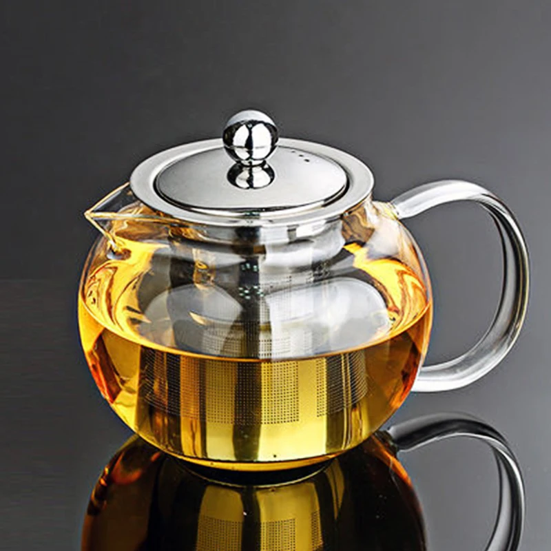 Glass Teapot With Stainless Steel Infuser For Tea Brewing Chinese Tea Oolong Heated Container clear glass pot Tea Party Kettle
Glass Teapot With Stainless Steel Infuser For Tea Brewing Chinese Tea Oolong Heated Container clear glass pot Tea Party Kettle