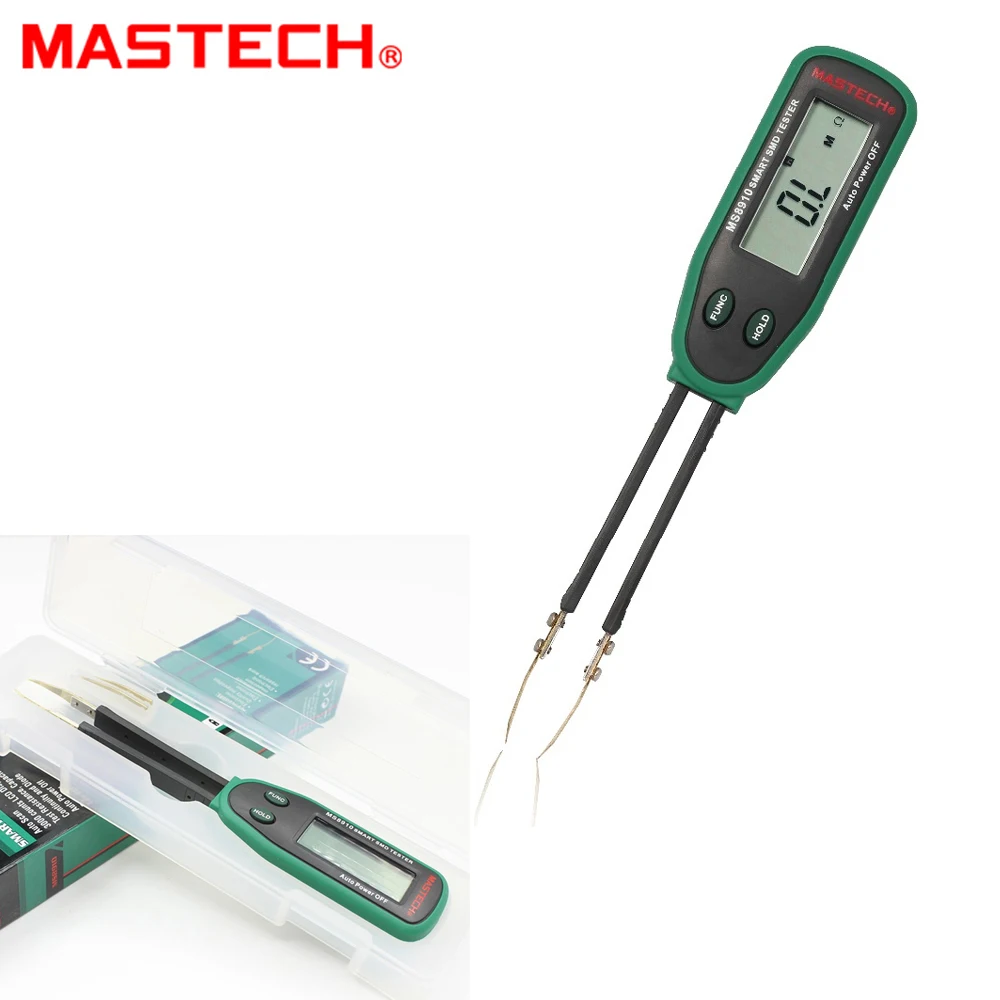 Mastech MS8910 Smart SMD Tester Capacitance Meter Multimeter 3000 counts LCD display Auto Scanning Manual Ranging
Mastech MS8910 Smart SMD Tester Capacitance Meter Multimeter 3000 counts LCD display Auto Scanning Manual Ranging