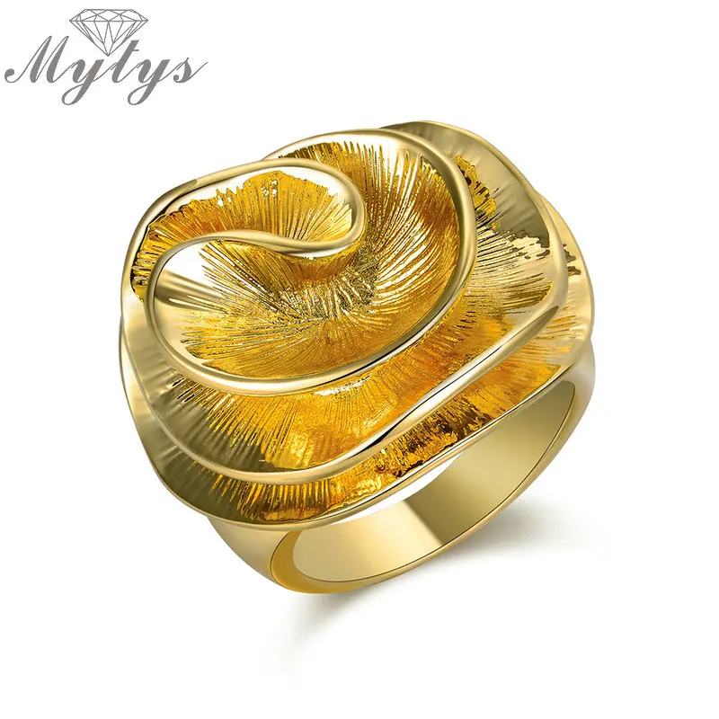 Mytys Yellow Gold Color Flower Metal Rings for Women Nobility Fashion Jewelry Gift for Women and Mother R1867
Mytys Yellow Gold Color Flower Metal Rings for Women Nobility Fashion Jewelry Gift for Women and Mother R1867