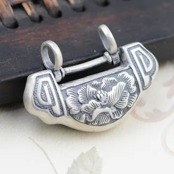 FNJ 925 Silver Lock Pendant Flower Pattern 100% Pure S925 Solid Thai Silver Pendants for Women Men Jewelry Making
FNJ 925 Silver Lock Pendant Flower Pattern 100% Pure S925 Solid Thai Silver Pendants for Women Men Jewelry Making