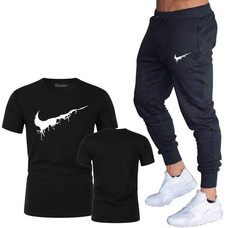 Men's suit T-shirt + pants men's brand clothing two-piece suit sportswear fashion casual T-shirt gym fitness suit
Men's suit T-shirt + pants men's brand clothing two-piece suit sportswear fashion casual T-shirt gym fitness suit