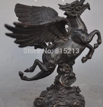 bi001310 7" Chinese Copper Bronze FengShui Wealth Fly Wings Horse Success Lucky Statues
bi001310 7" Chinese Copper Bronze FengShui Wealth Fly Wings Horse Success Lucky Statues