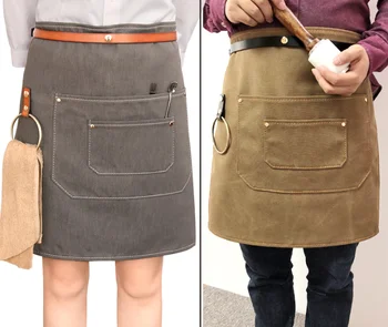 Fashion Unisex Gardening Cooking Painting Aprons Solid Half Waist Design Waterproof Oil wax Canvas Apron With Pocket Z722
Fashion Unisex Gardening Cooking Painting Aprons Solid Half Waist Design Waterproof Oil wax Canvas Apron With Pocket Z722