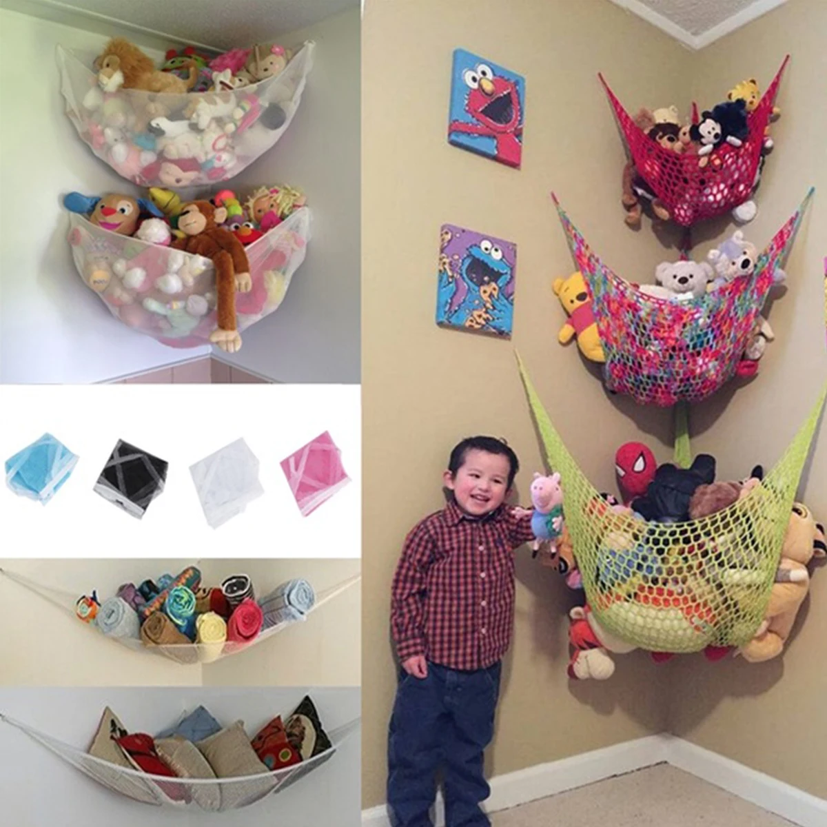Hot Worldwide Children Room Toys Stuffed Animals Toys Hammock Net Organize Storage Holder
Hot Worldwide Children Room Toys Stuffed Animals Toys Hammock Net Organize Storage Holder