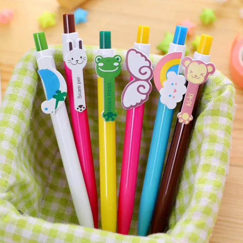 Cute Click Kawaii Ballpoint Pen School And Office Fun Cartoon Animal Butterfly Monkey Frog Rainbow Student Stationery
Cute Click Kawaii Ballpoint Pen School And Office Fun Cartoon Animal Butterfly Monkey Frog Rainbow Student Stationery
