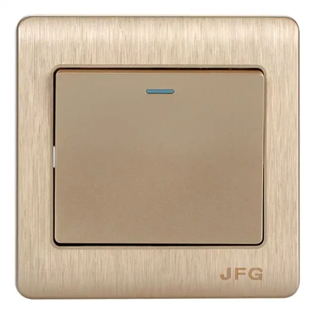 86 type wall fluorescent switch panel, champagne, gold, single joint, one open, double control, large board switching power supp
86 type wall fluorescent switch panel, champagne, gold, single joint, one open, double control, large board switching power supp