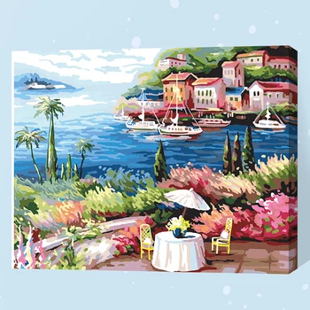 DIY Painting By Numbers Acrylic Paint By Number holiday sea vilaHandPainted Oil Painting On Canvas For Home Decor free shipment
DIY Painting By Numbers Acrylic Paint By Number holiday sea vilaHandPainted Oil Painting On Canvas For Home Decor free shipment