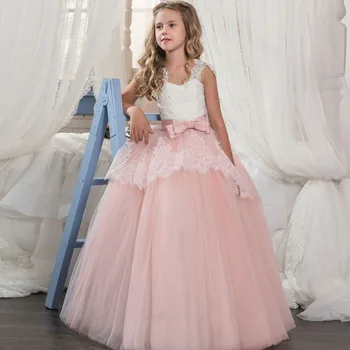 New Kids Girl Dress Lace Flower Fancy Bridesmaid Kids Dress Children Princess Dress long Gowns Pageant Party Communion Cosutme
New Kids Girl Dress Lace Flower Fancy Bridesmaid Kids Dress Children Princess Dress long Gowns Pageant Party Communion Cosutme