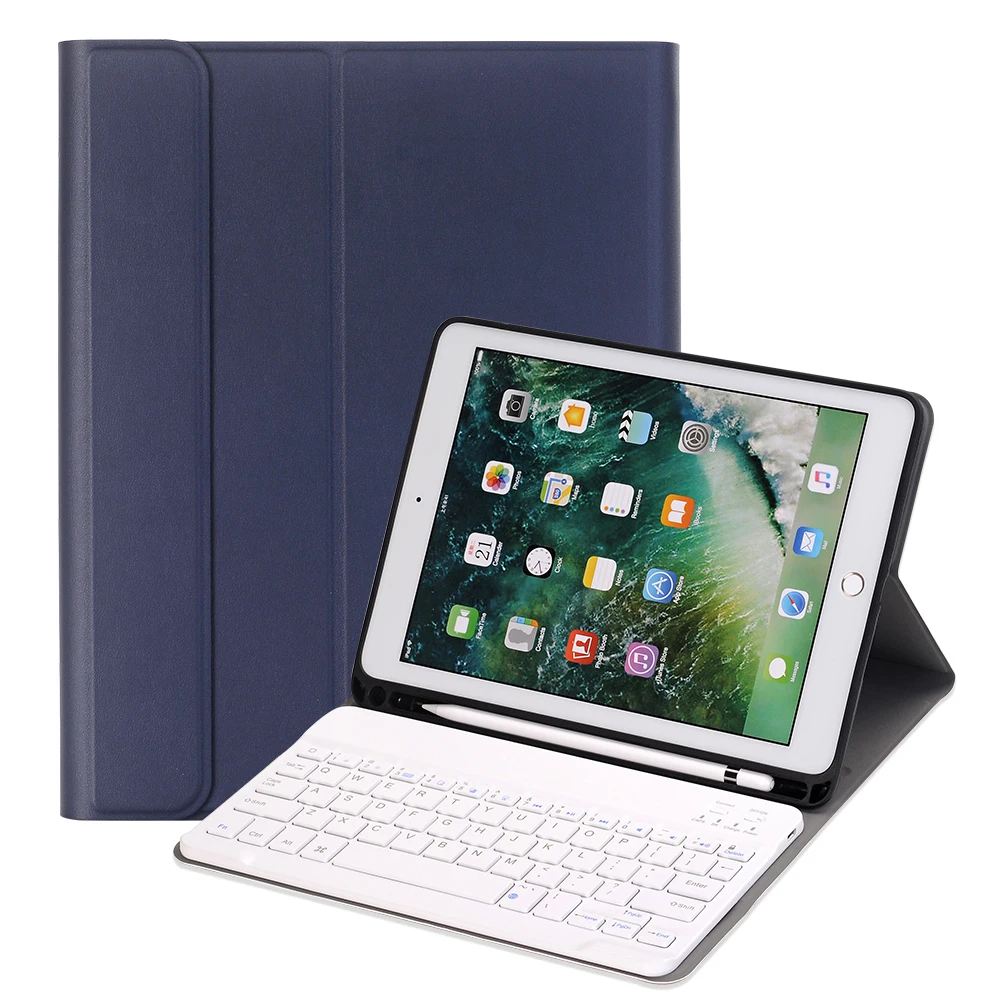Smart Wireless Keyboard Case for iPad Mini 5 2019 PU Bluetooth Magnetic Tablet Cover for iPad Mini 5 Mini 4 with pencil holder
Smart Wireless Keyboard Case for iPad Mini 5 2019 PU Bluetooth Magnetic Tablet Cover for iPad Mini 5 Mini 4 with pencil holder