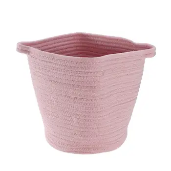 Cotton Storage Bins Basket Clothes Storage Bucket for Toy Laundry Snack Gift (Pink)
Cotton Storage Bins Basket Clothes Storage Bucket for Toy Laundry Snack Gift (Pink)